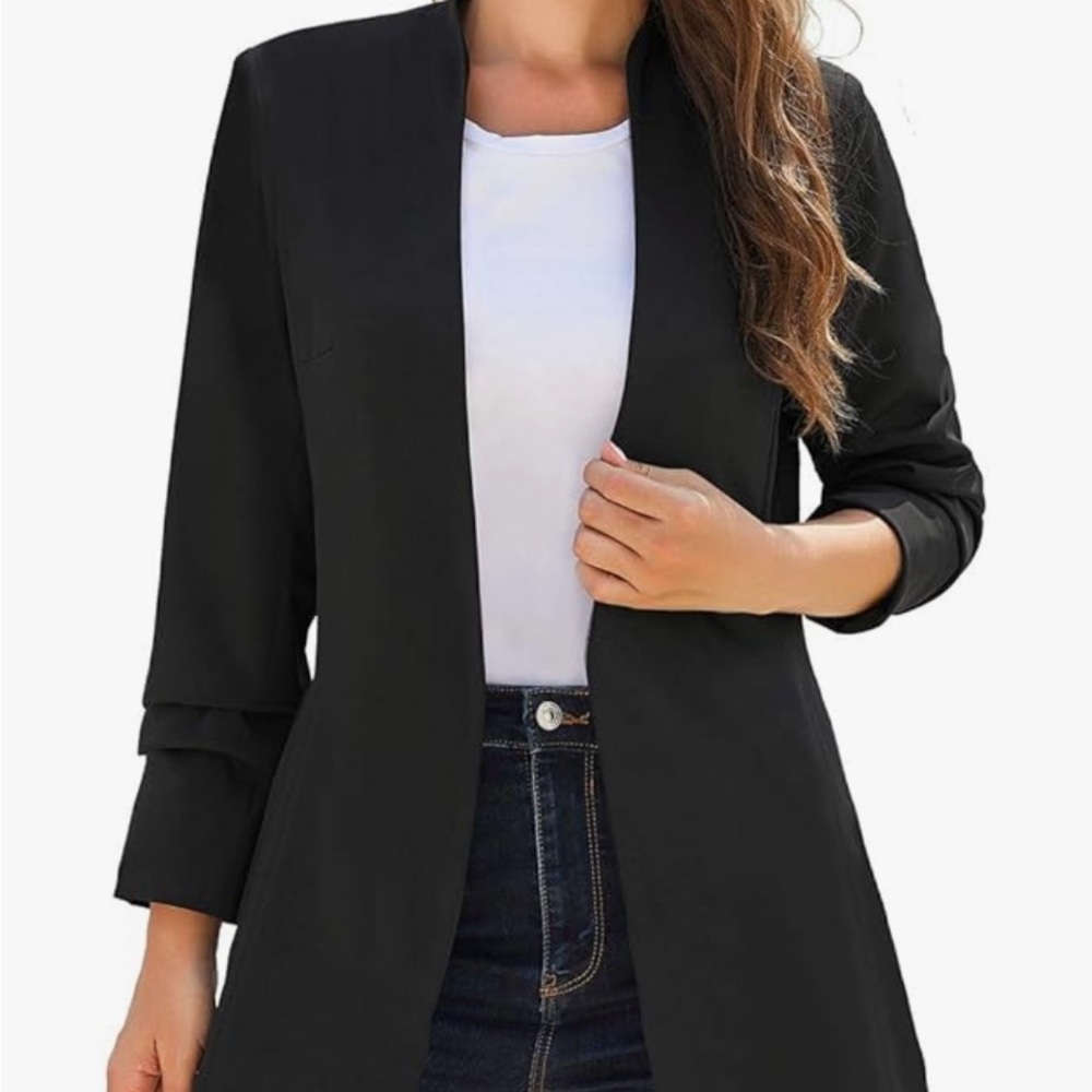 ⭐️3 for $20⭐️| Women's Collarless Lapel Button Blazer | size S